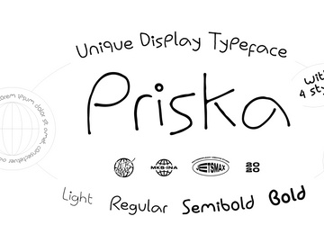 Priska - Unique Display Typeface