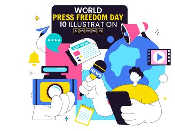 10 World Press Freedom Day Illustration