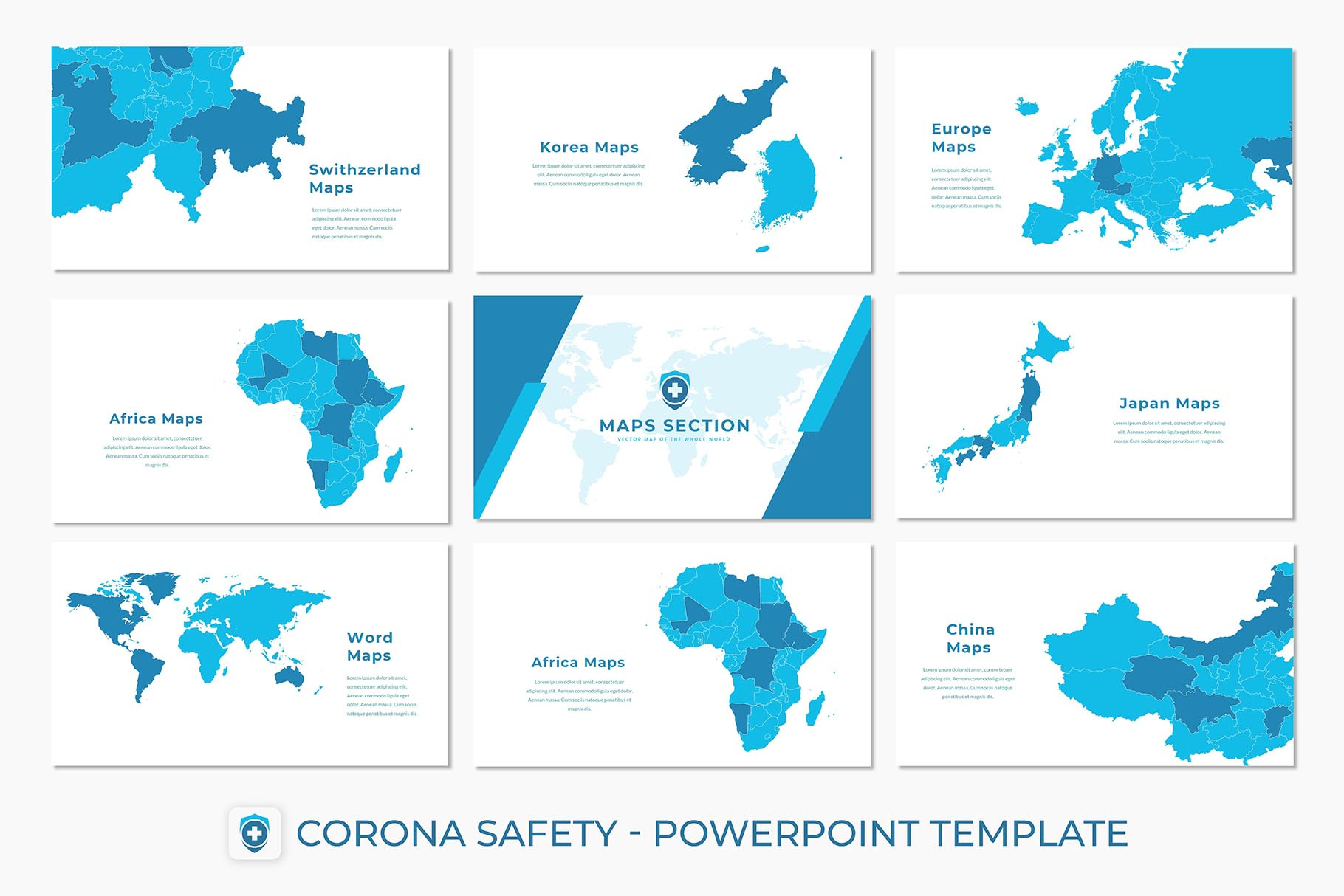 Corona Safety - PowerPoint-Vorlage