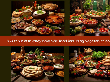 A table with many bowls of food including vegetables and cheese