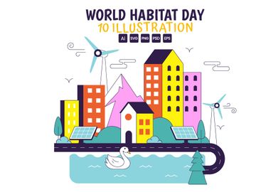 10 World Habitat Day Illustration