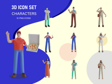 3D Character illustration render