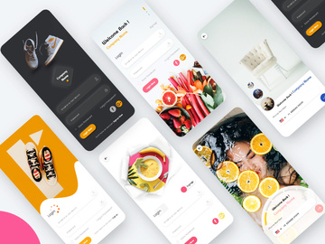 Multiservice App Login Screen Pack UI Kit