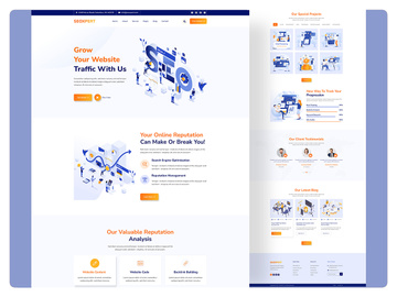 SEO And Digital Marketing Agency Website Template
