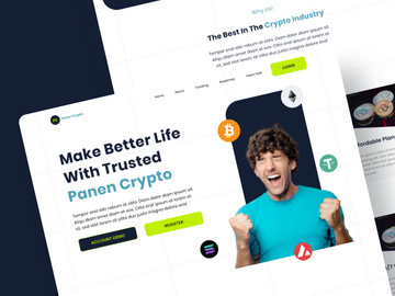 Panen Crypto - Crypto Market Website Landing Page
