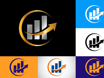 Finance and Marketing concept logo designs vector illustration