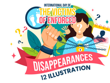 12 Day of the Victims of Enforced Disappearances Illustration