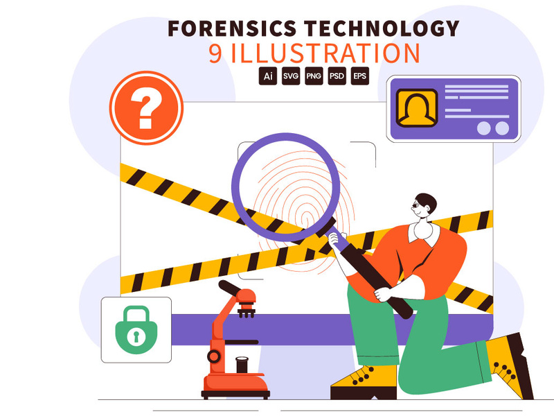 9 Forensic Investigation Technology Illustration by ~ EpicPxls