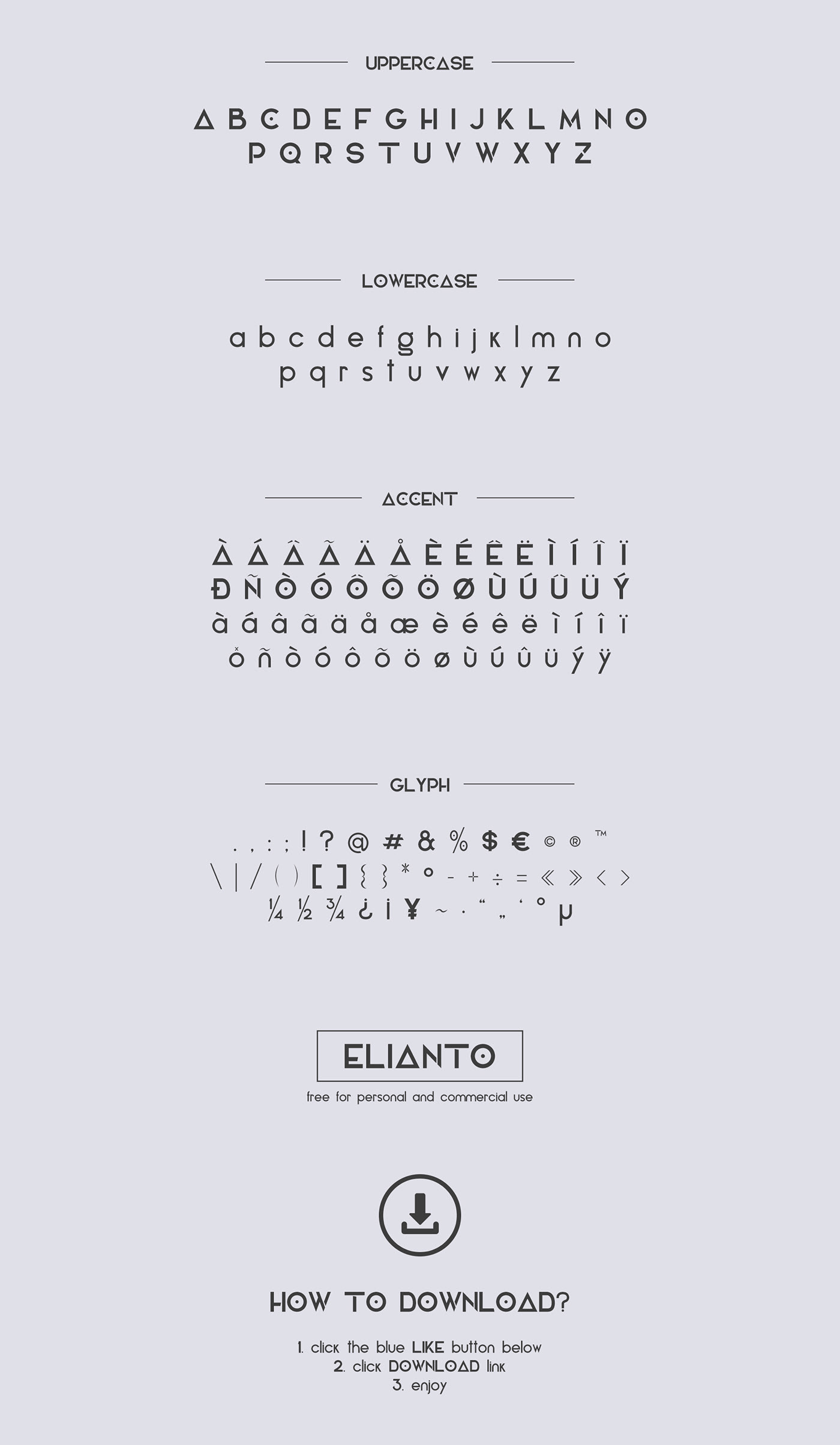 Elianto - 免费字体(Elianto - Free Font)插图2