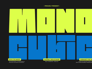Mono Cubic | Chunky Bold Sans