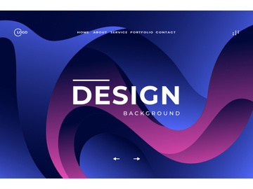 3d Blue Abstract Background Liquid