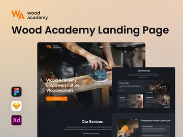 Wademy - Wood Academy Landing Page