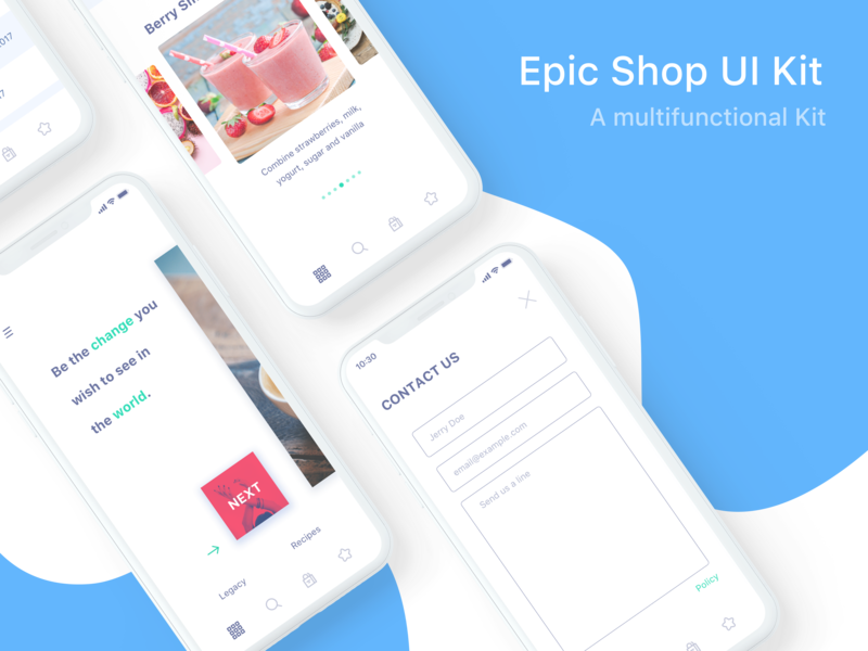 Epic Shop UI Kit by EpicCoders ~ EpicPxls