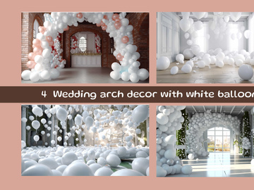 Boho style wedding arch decor with flowers