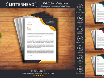 Professional Letterhead Design Template