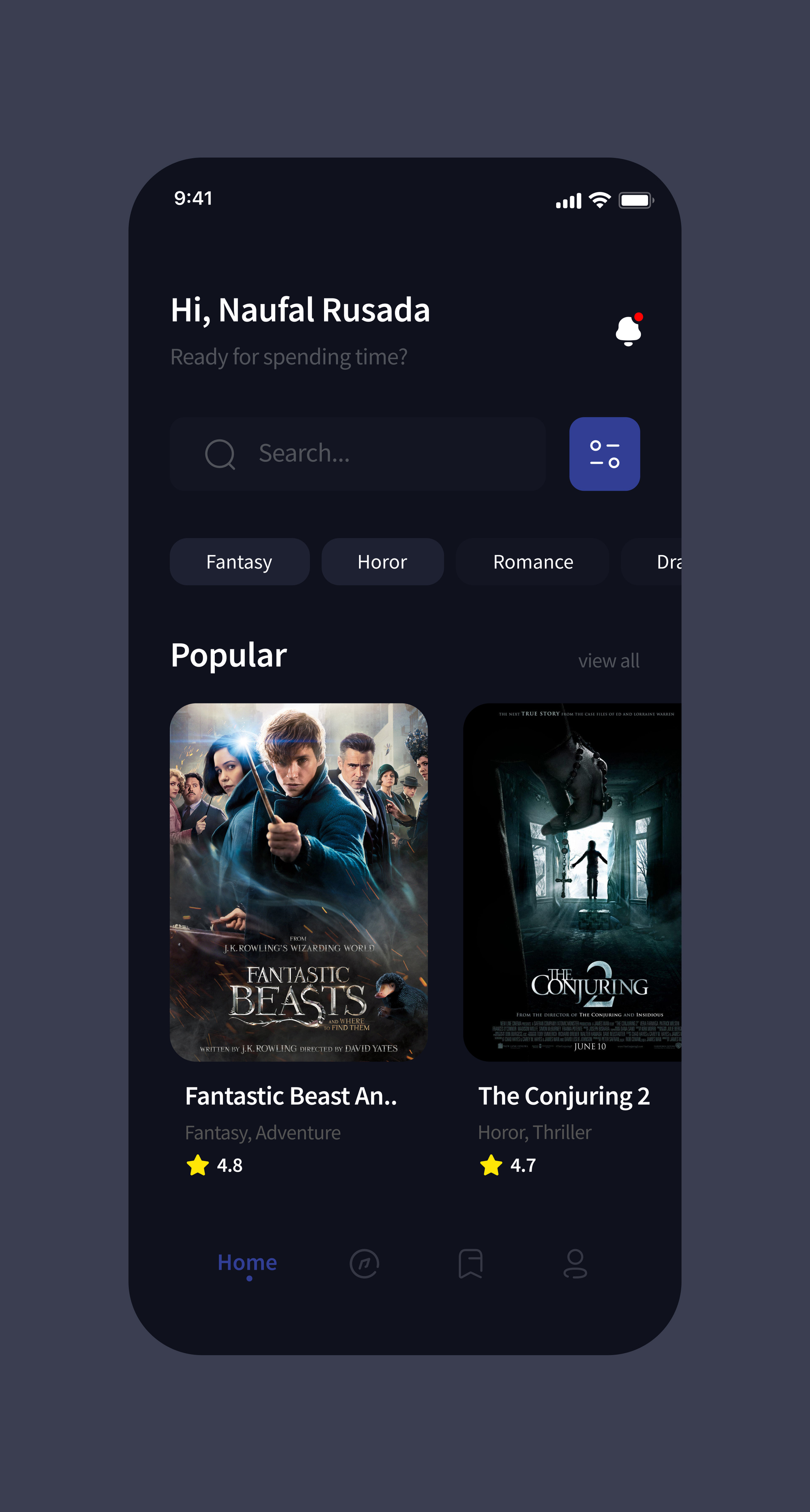 电影院应用UI套件模板(Cinema App UI Kit Template)插图2