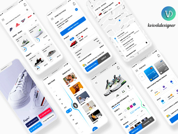 Footwear Online Shopping Mobile App UI Kit