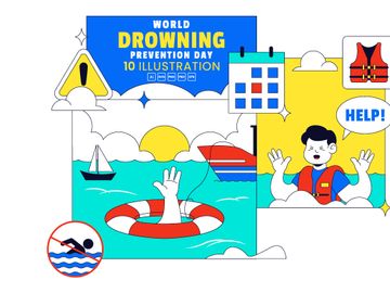 10 World Drowning Prevention Day Illustration