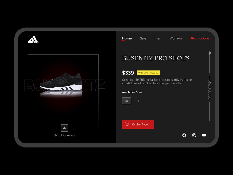 Homepage Adidas Page Adidas Landing Page By Life A La Shery EpicPxls