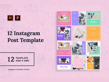 12 Instagram Post Template V.3