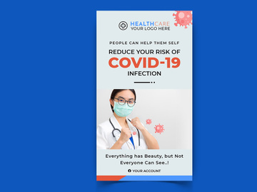 Corona Virus Awareness Social Media Post Template