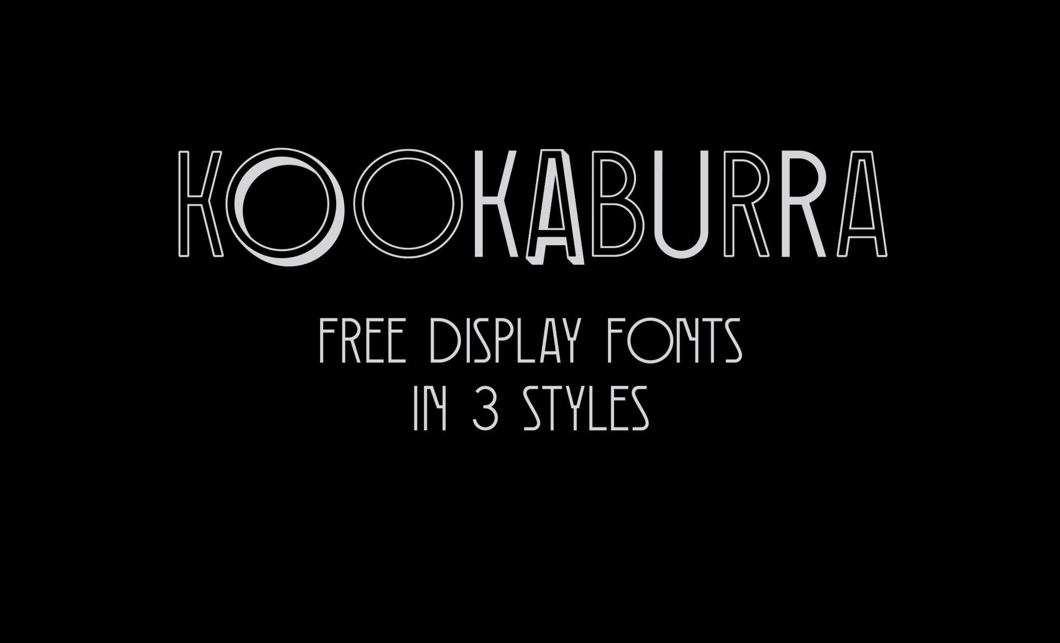 Kookaburra free font family