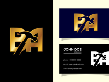 Initial Letter B A Logo Design Vector. Graphic Alphabet Symbol For Corporate Business Identity