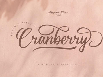 Cranberry - Modern Script Font