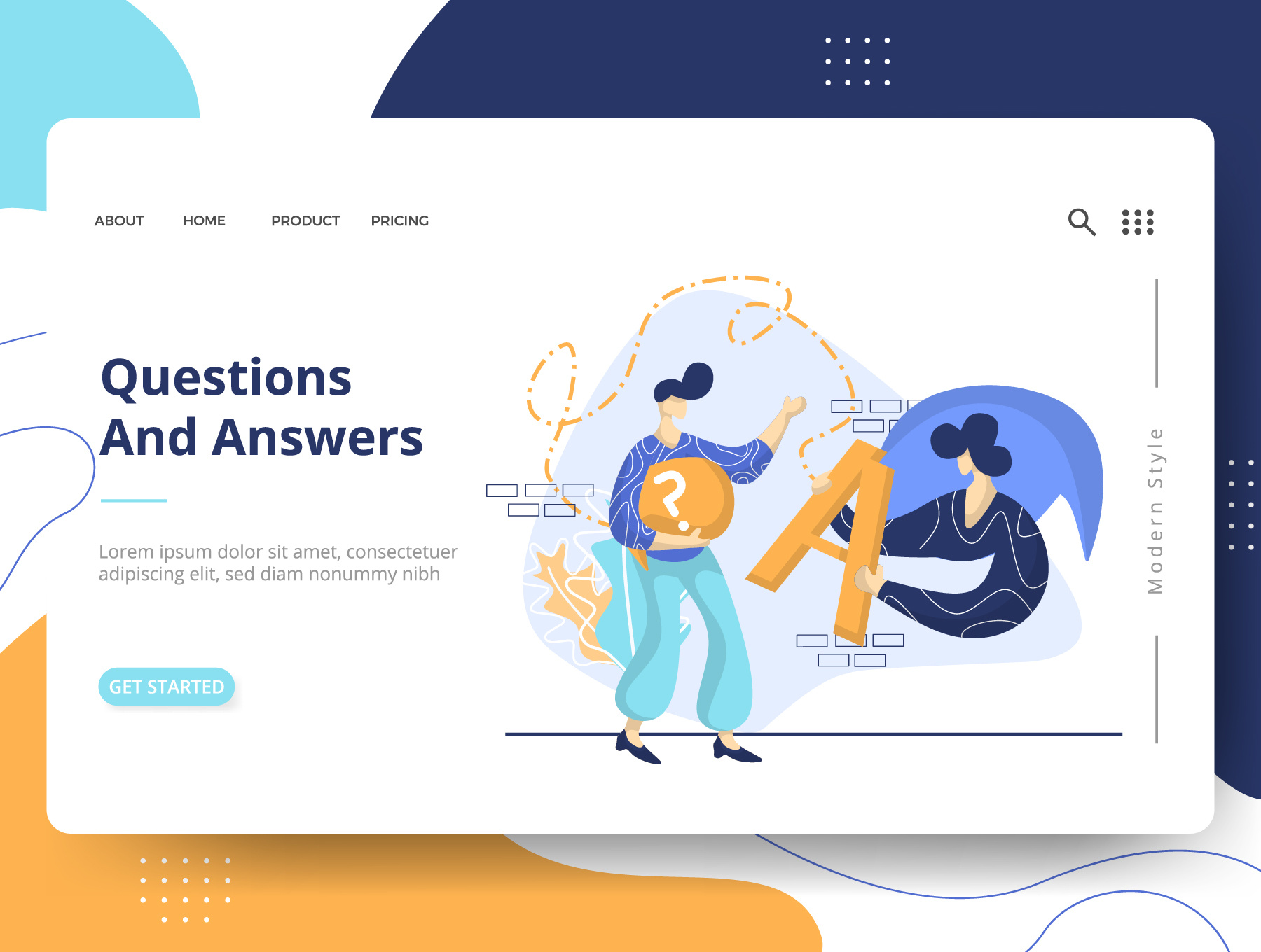 Ilustrasi Set Pendidikan E-Learning