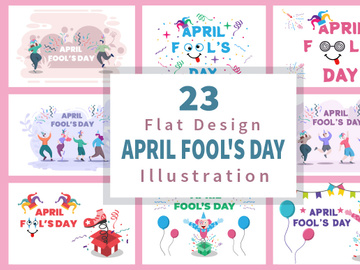 23 Happy April Fools' Day Illustration