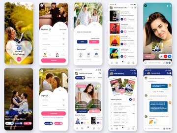 Find Your Life Partner Matrimony Mobile App UI Kit