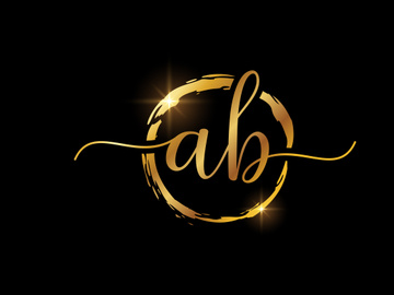 Initial Letter A B Logo Design Vector Template. Graphic Alphabet Symbol For Corporate Business Identity