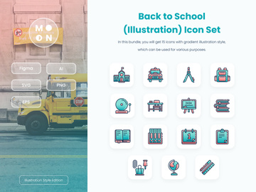 Back to School Icon Set