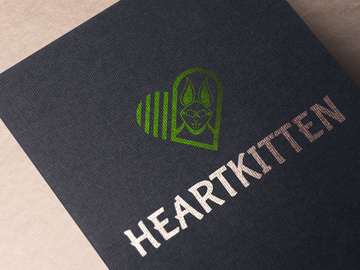 Heartkitten Logo Design