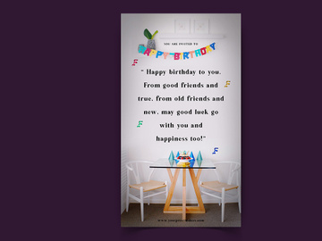 Birthday Party Social Media Post Template
