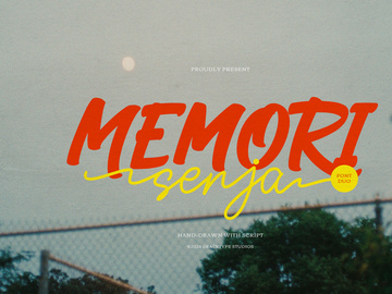 Memori Senja | Hand Drawn Script