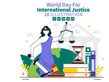 10 World Day for International Justice Illustration