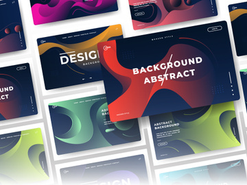 Modern abstract gradient wavy geometric background