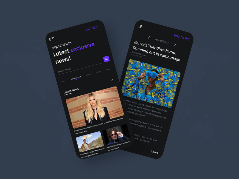BBC News App UI design by Scrillo Designers ~ EpicPxls