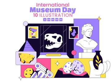 10 International Museum Day Illustration