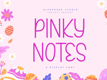 Pinky Notes - Display Font