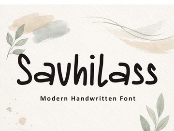 Savhilass — Modern Handwritten Font