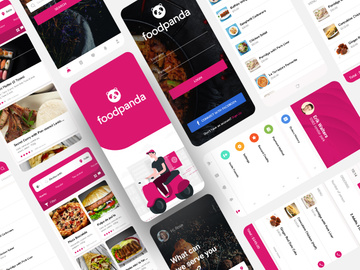 Food Delivery App 16 Screens