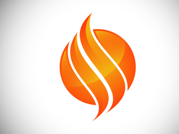 Fire Flame Logo design vector template. Elegant Bonfire Logotype Fire Logo concept icon.