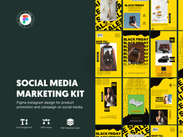 Instagram Marketing Story | Black Frıday | Instagram Story | Social Media Marketing Kit