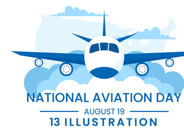 13 National Aviation Day Illustration