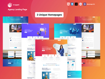 Free SaaS It Expert – One Page Agency Landing Page