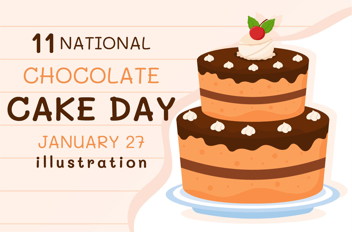 11 Hari Cokelat Nasional Ilustrasi