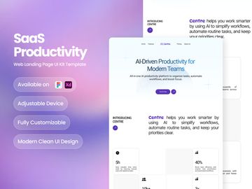 Centre - SaaS AI-Assisted Productivity Tools Landing Page