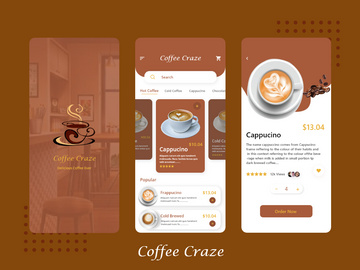 Coffee Craze App design